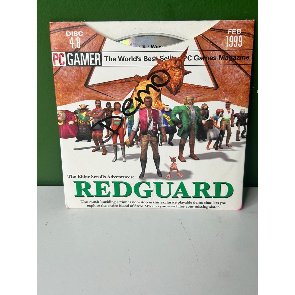 PC Gamer Disc 4.8 Feb 1999 Demo CD Elder Scrolls Redguard Resident Evil 2 TR3